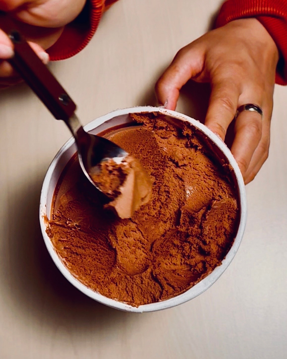 Three bowls of Billio ice cream flavours